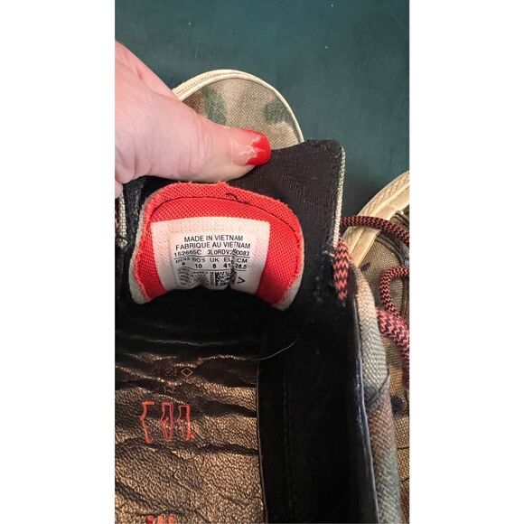 CONVERSE ONE STAR 74 CAMO BLACK EGRET SNEAKERS 152665C US SZ 8 DUST BAG - Picture 10 of 12